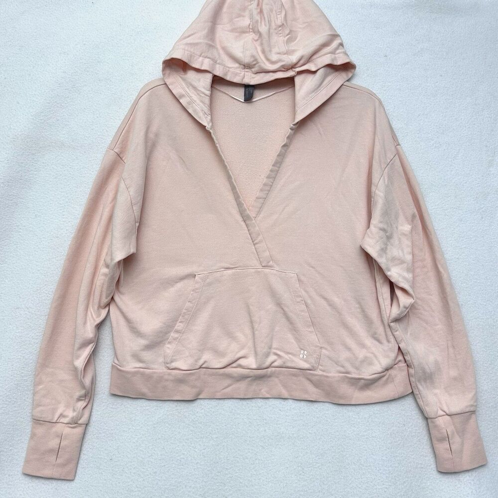 Sweaty Betty Womens Hoodie Size 8 M Pink After Class Relaxed Pullover Sweatshirt - Picture 3 of 10